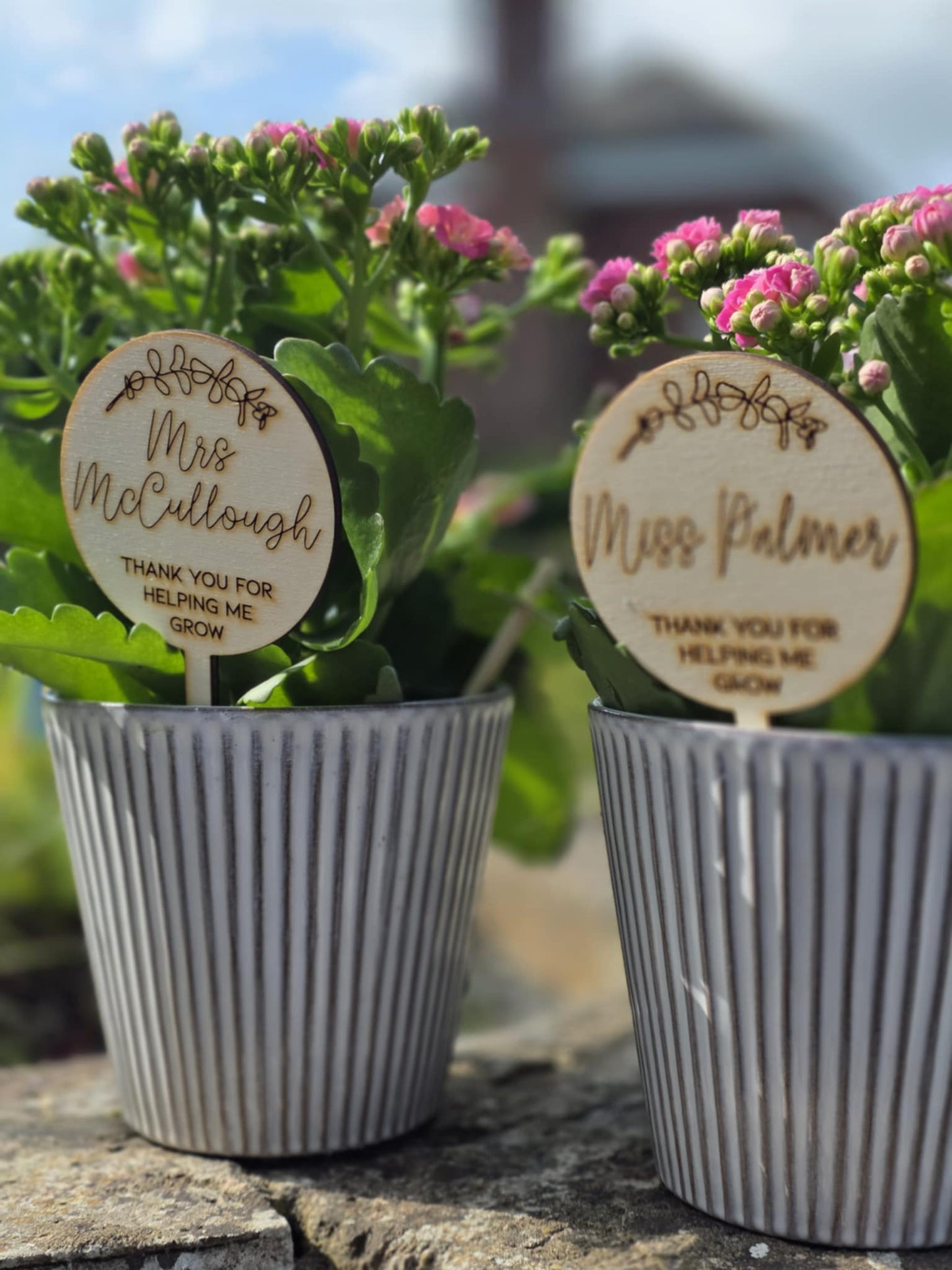 Teacher plant pick/bookmark - PERSONALISED