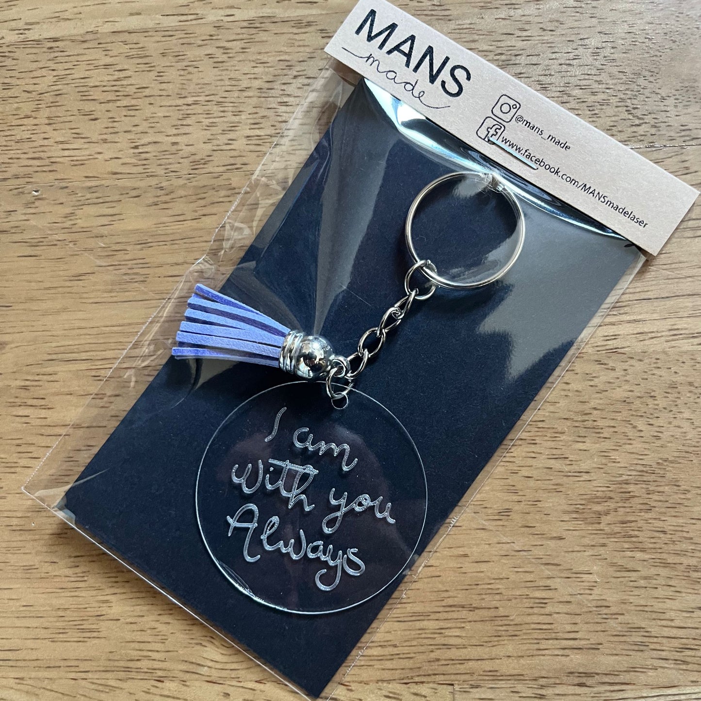 ‘I am with you always' acrylic keyring