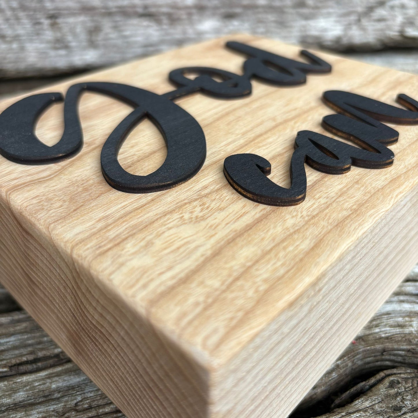 'God can' - decorative ash plaque