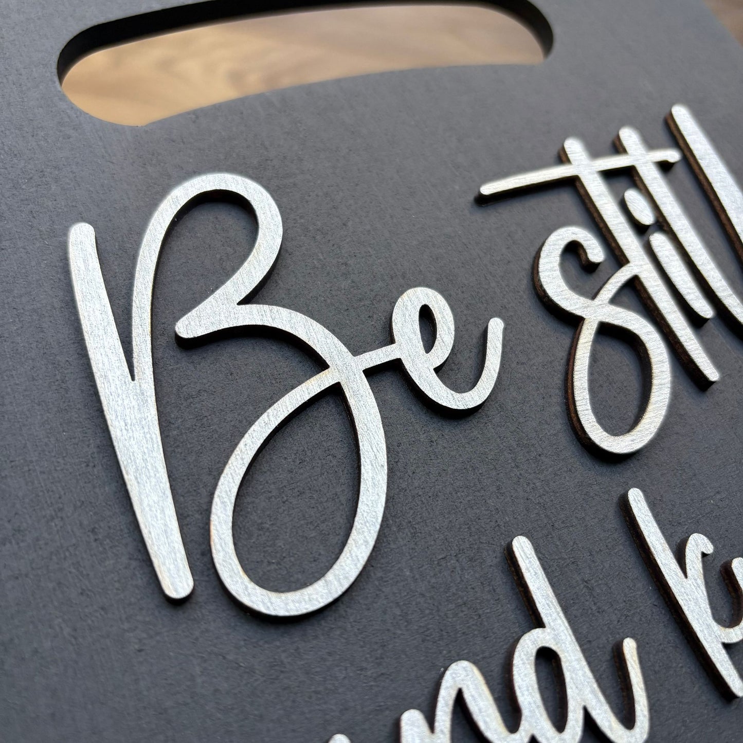 'Be still and know that I am God'