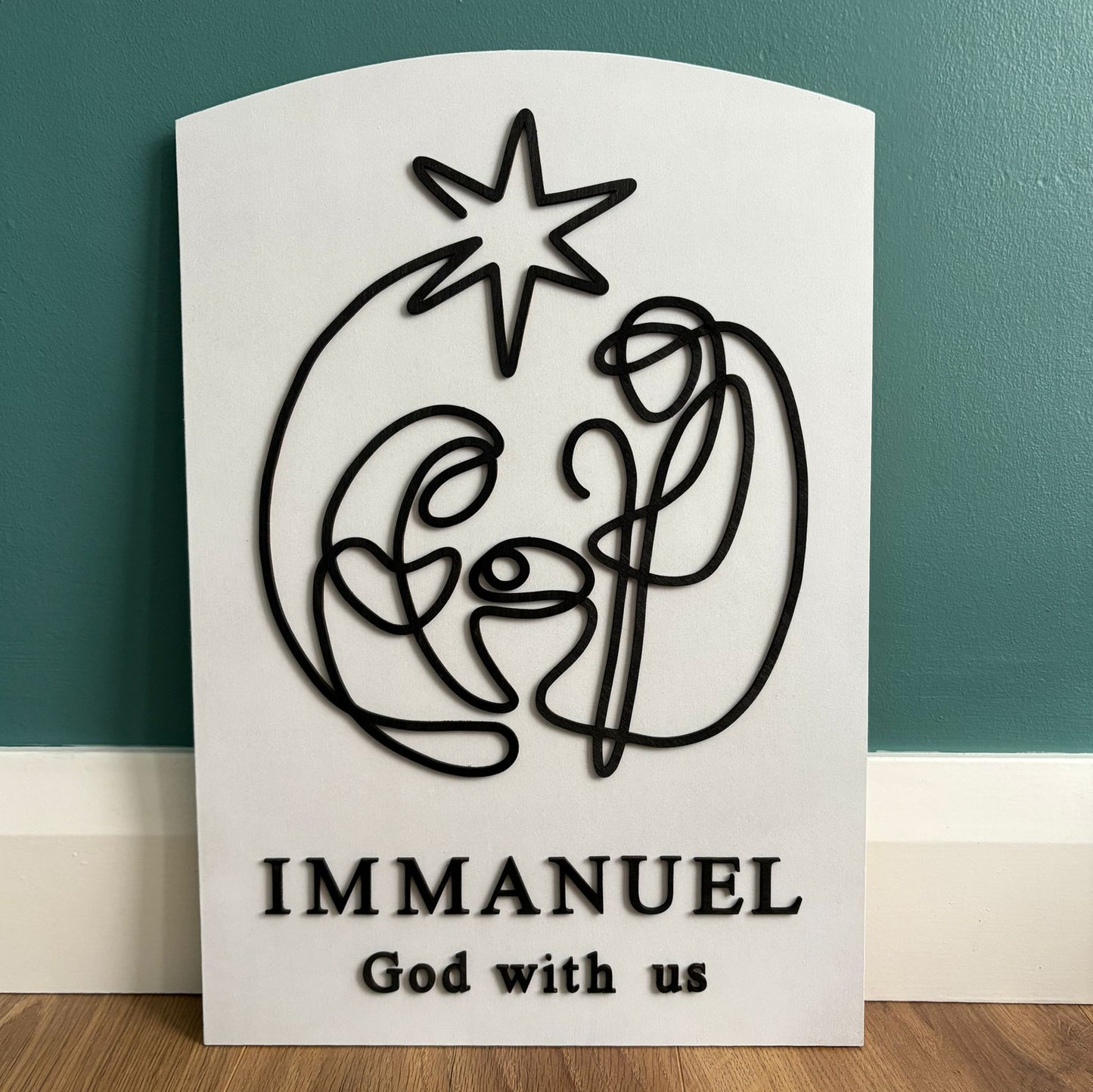 ❆'Immanuel' Christmas decor (large)