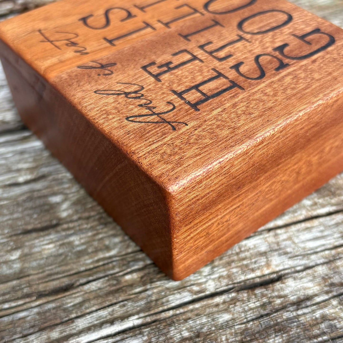 ‘And if not He is still good' - mahogany plaque