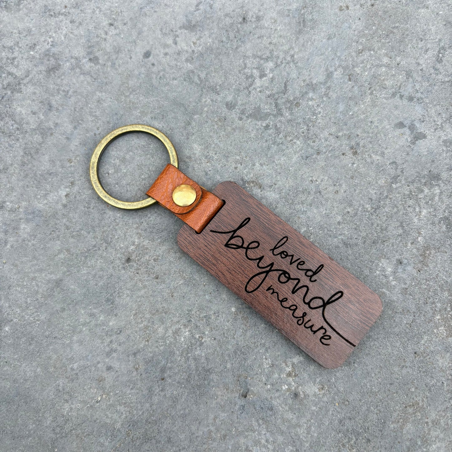 ‘Loved beyond measure' keyring