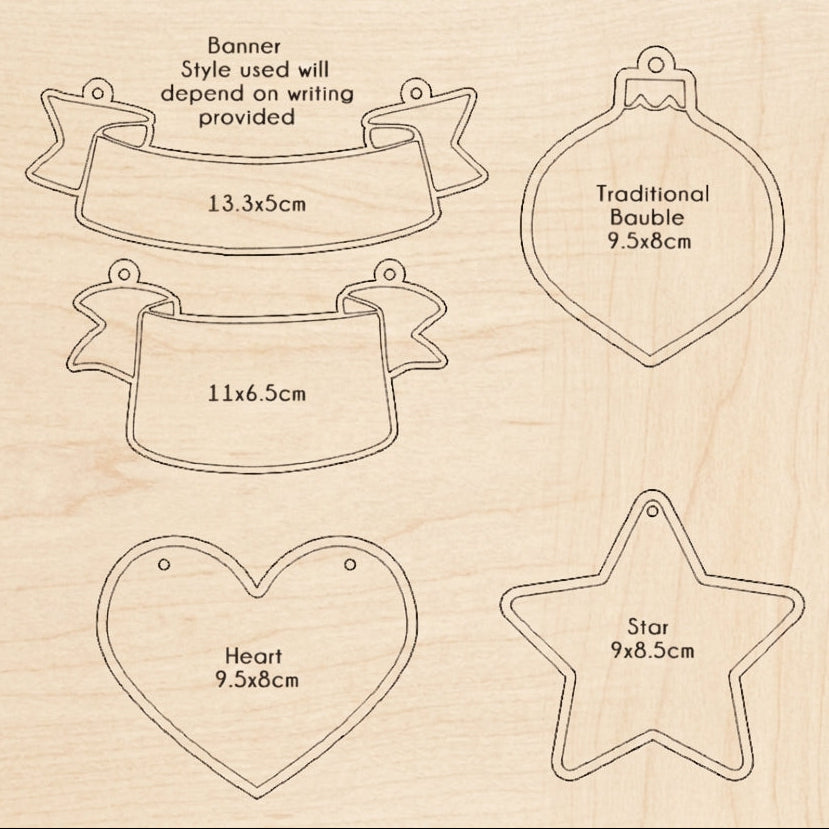 ❆ ‘Add your own handwriting’ personalised keepsake Christmas bauble