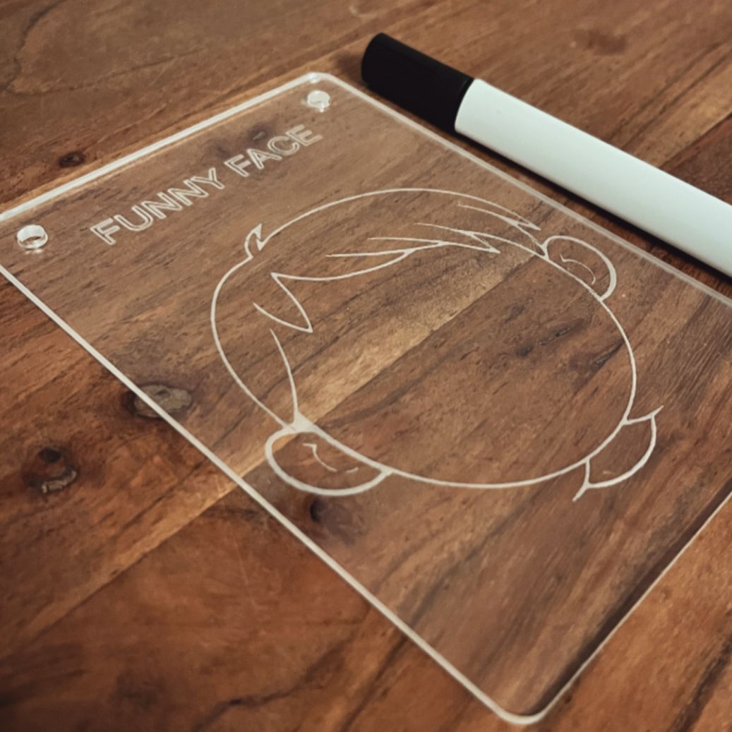 Reusable travel game set (acrylic)