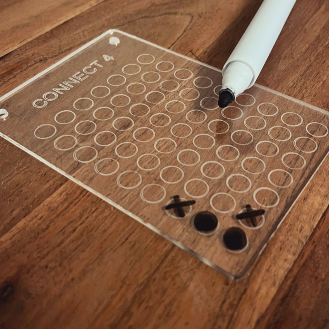 Reusable travel game set (acrylic)