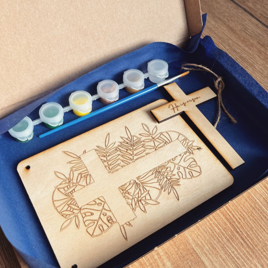 ‘He is risen' Easter themed painting set for kids