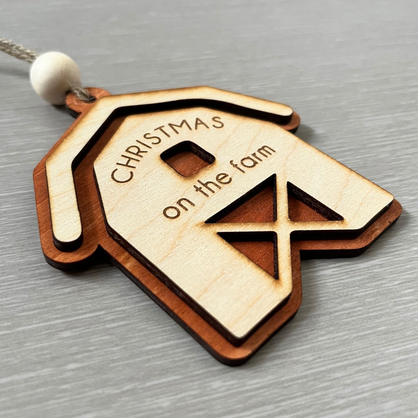 ❆ 'Christmas on the farm' bauble