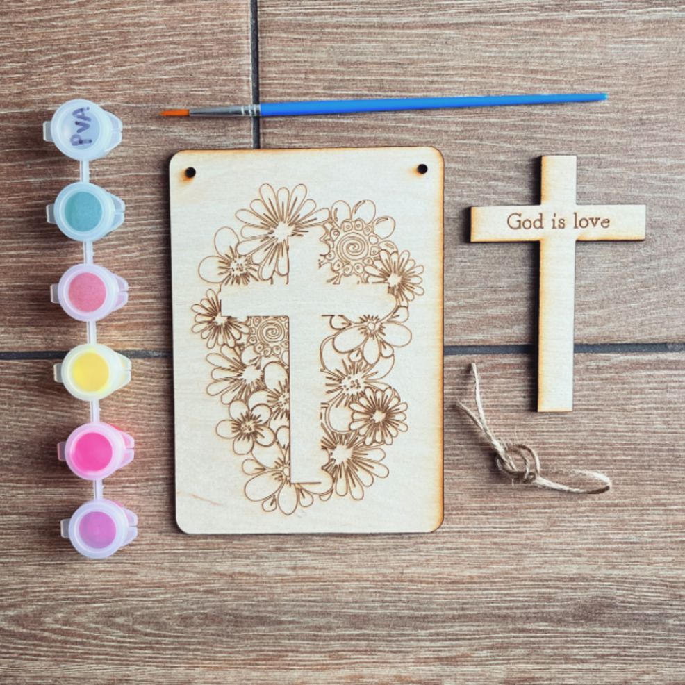 ‘God is love' painting set for kids