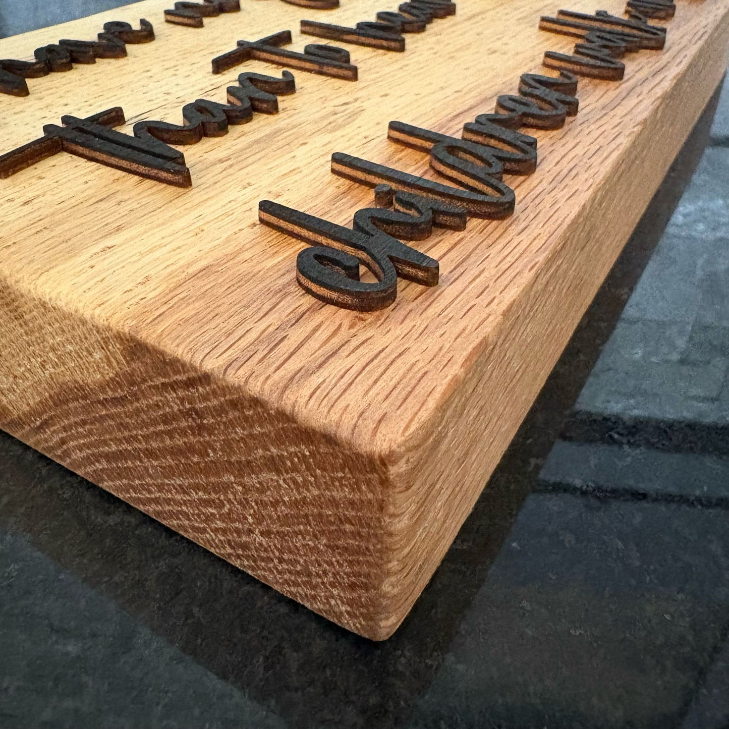 'No greater joy...my children walk in truth' - live edge rustic decorative plaque