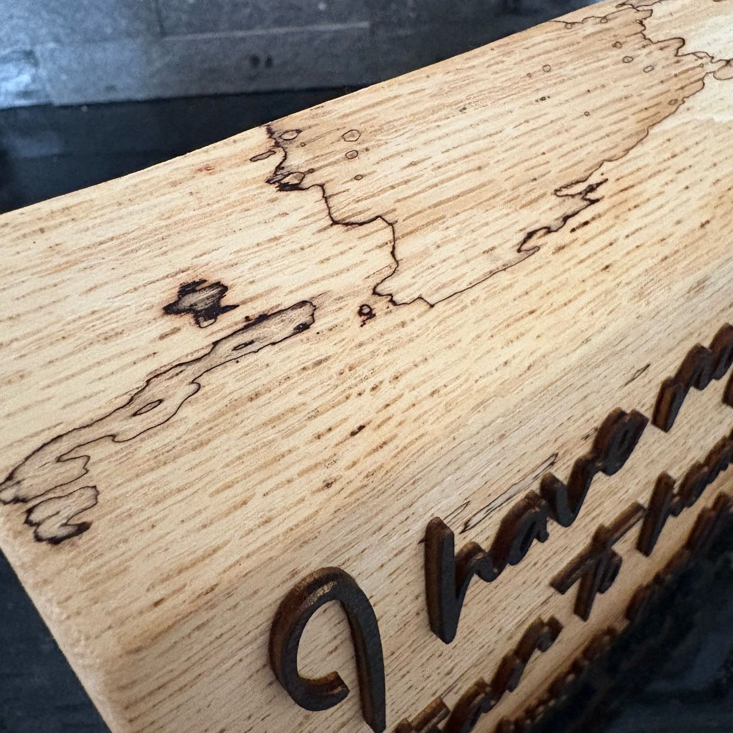 'No greater joy...my children walk in truth' - live edge rustic decorative plaque