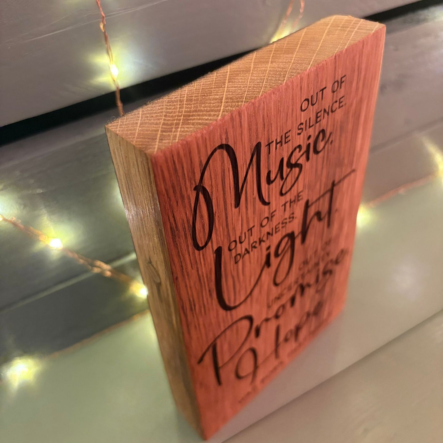 ❆'Hope was born that night' barrel plaque