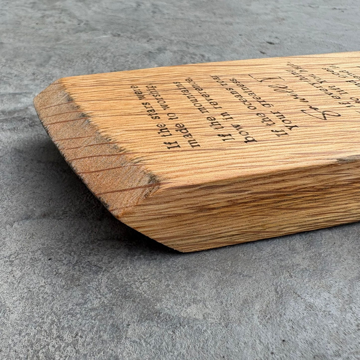 'So will I' decorative barrel plaque