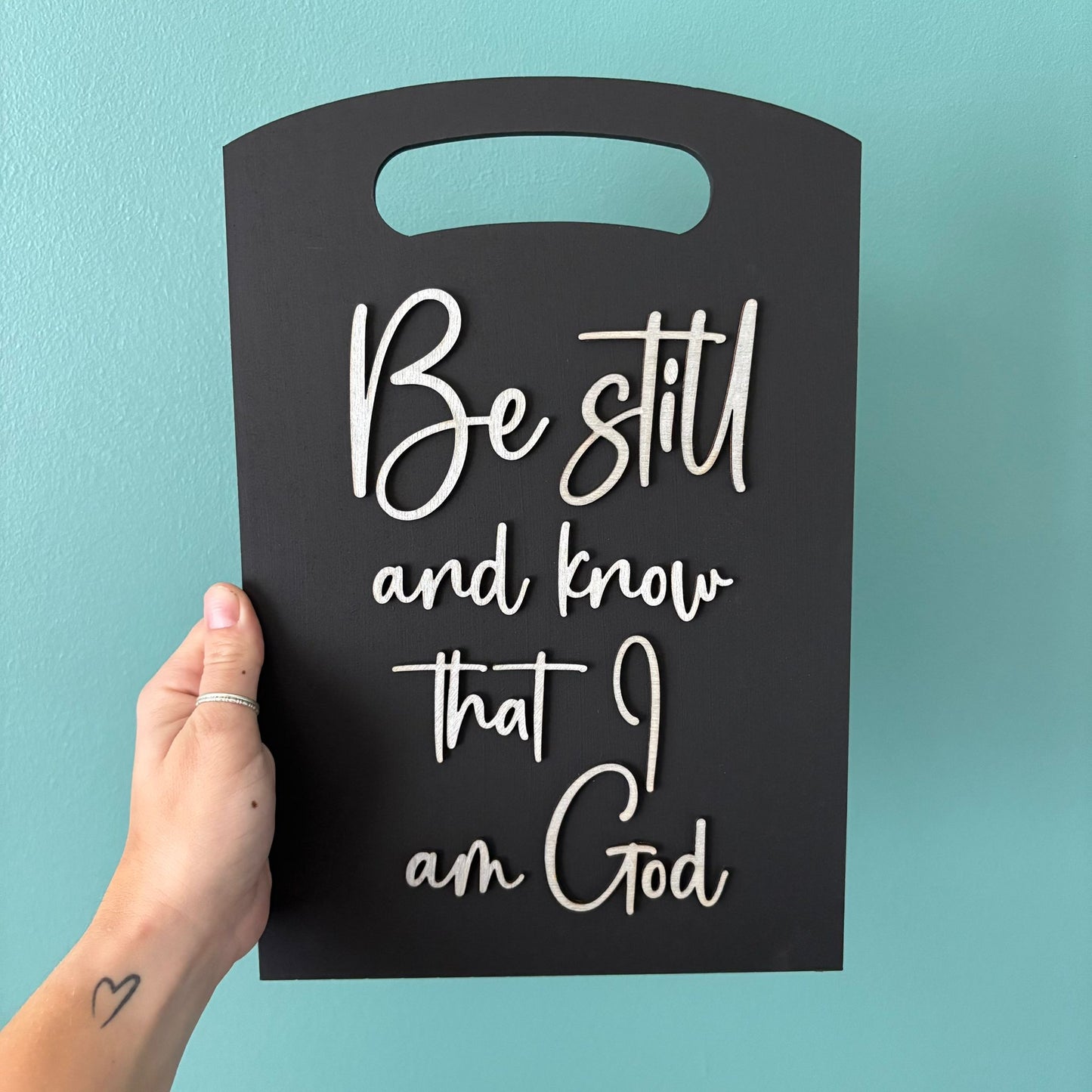 'Be still and know that I am God'