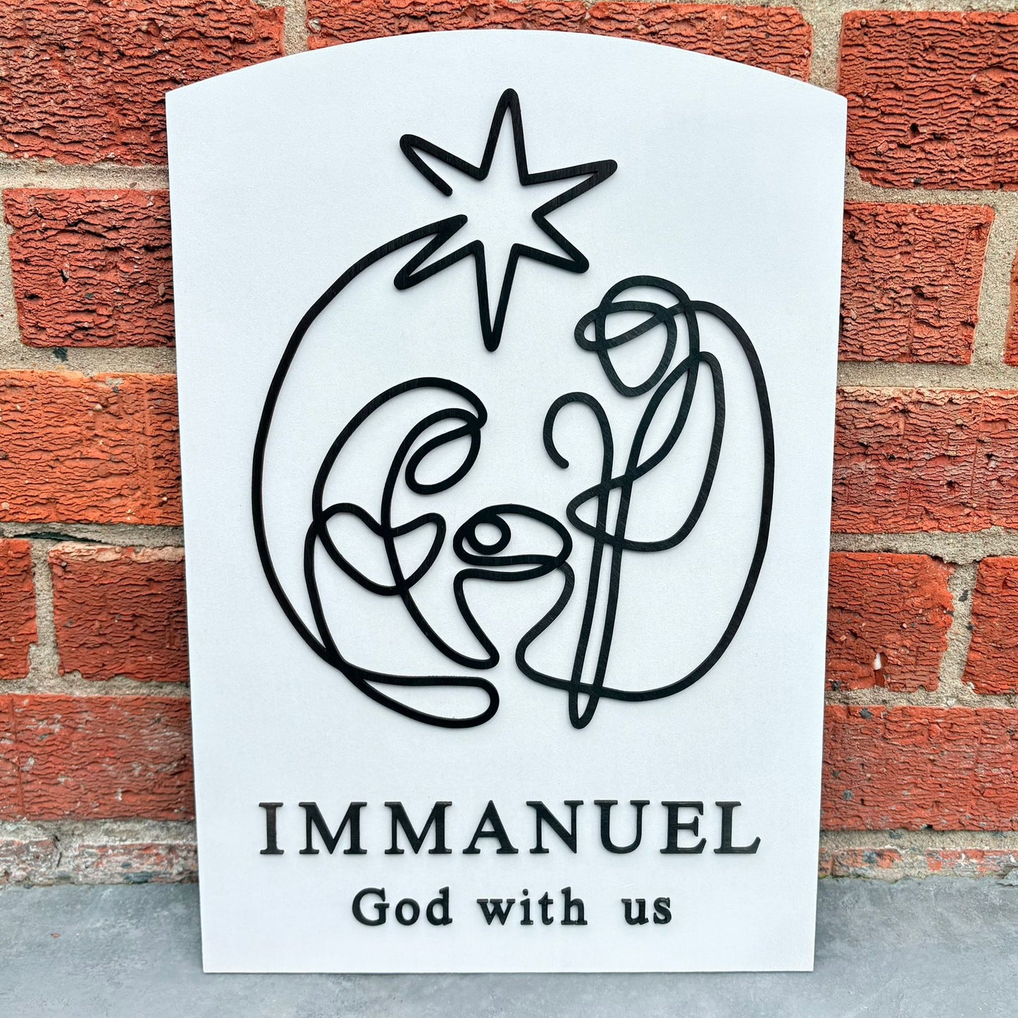 ❆'Immanuel' Christmas decor (large)