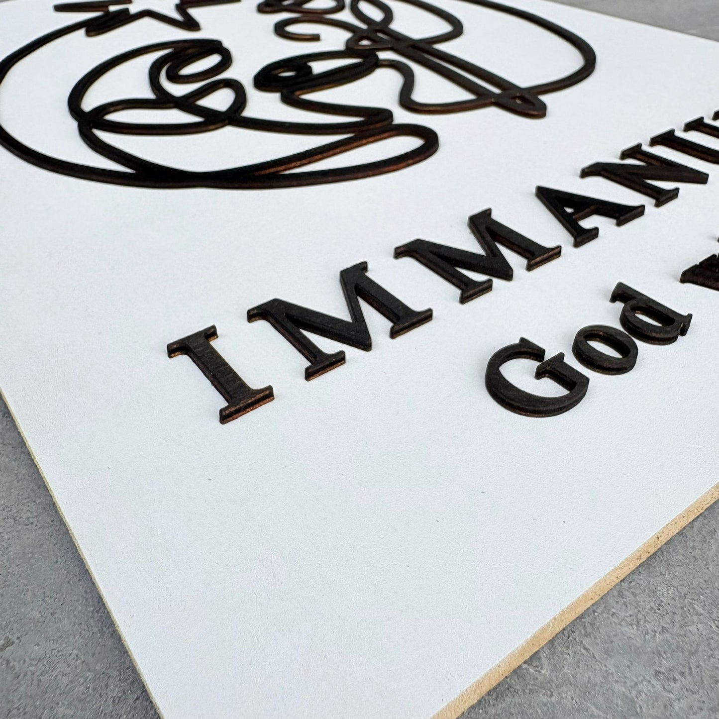 ❆'Immanuel' Christmas decor (large)