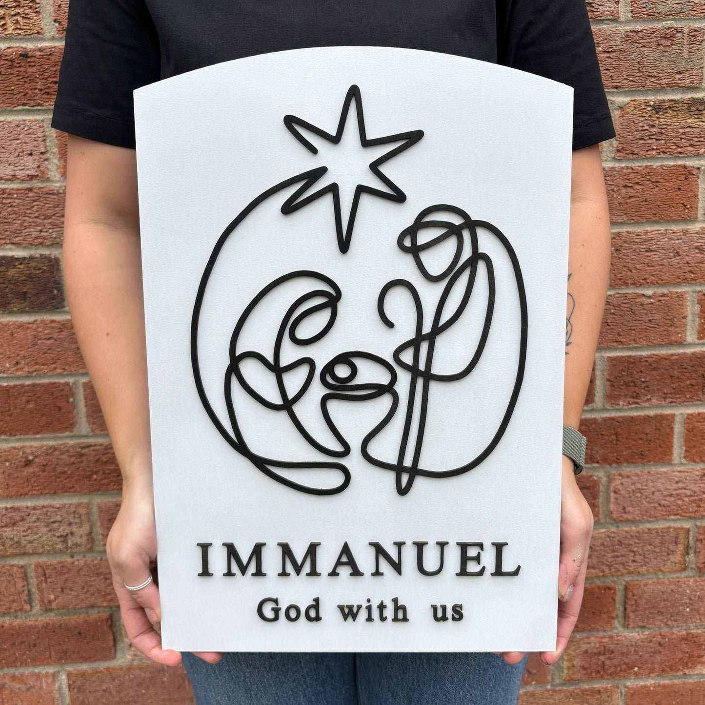 ❆'Immanuel' Christmas decor (large)