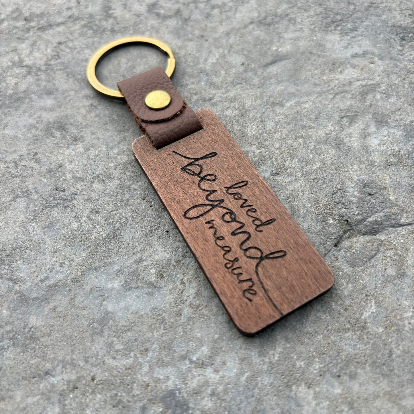 ‘Loved beyond measure' keyring