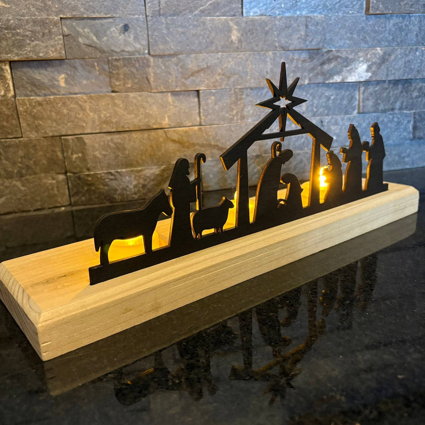 Original Nativity silhouette TOPPER ONLY