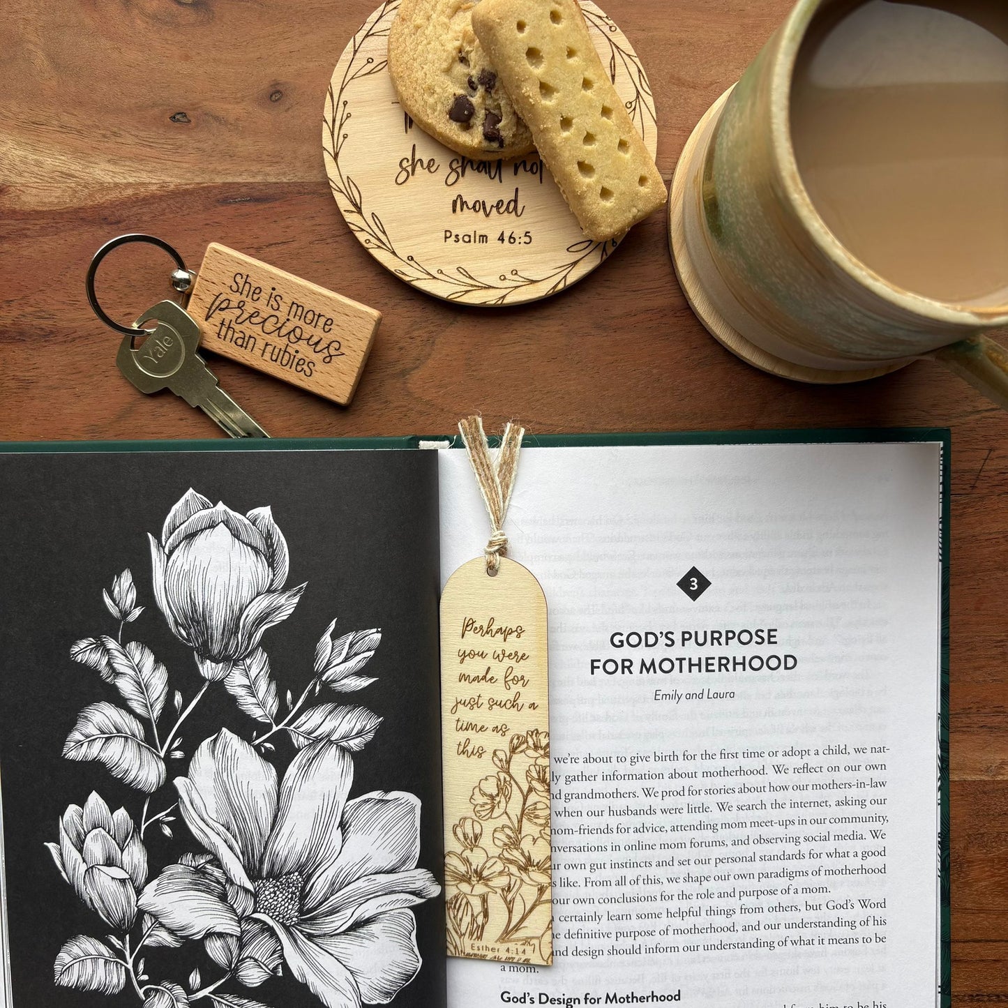 ‘God is in the midst of her' wooden coaster