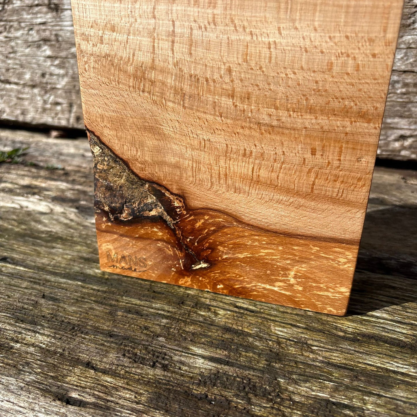 'Let love and faithfulness never leave you' laser engraved live edge beech plaque