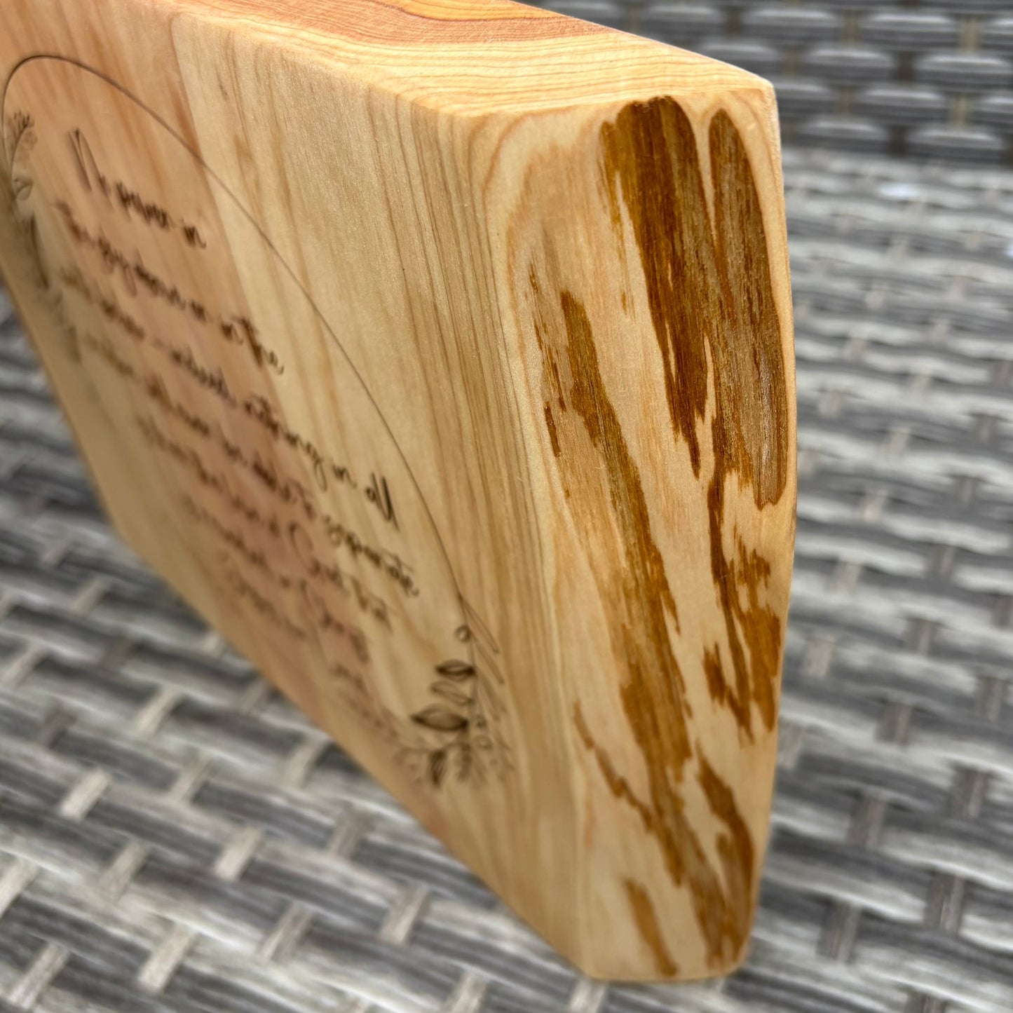 'No power can separate us from the love of God' Cedar decorative plaque