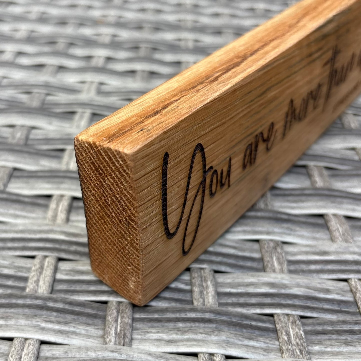 'You are more than able' decorative oak plaque