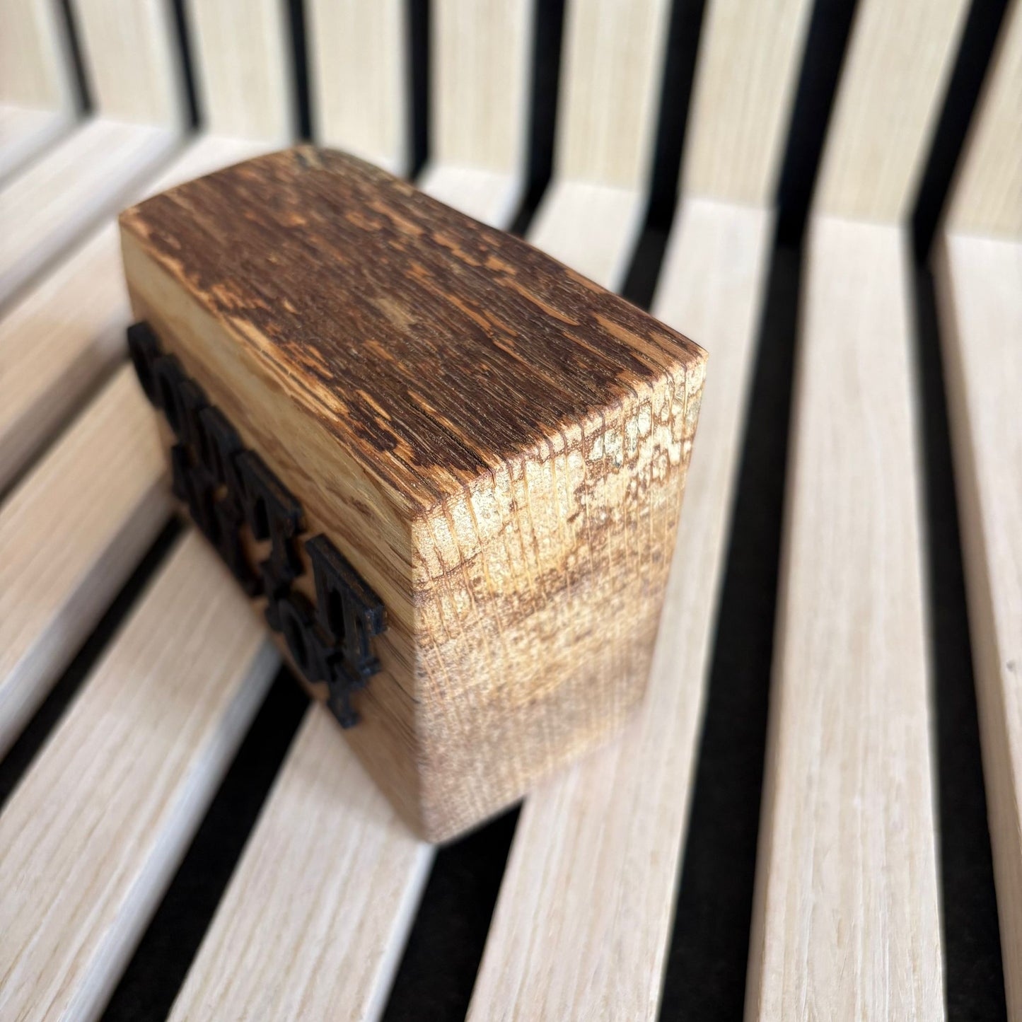 'Count it all joy' - decorative live edge plaque