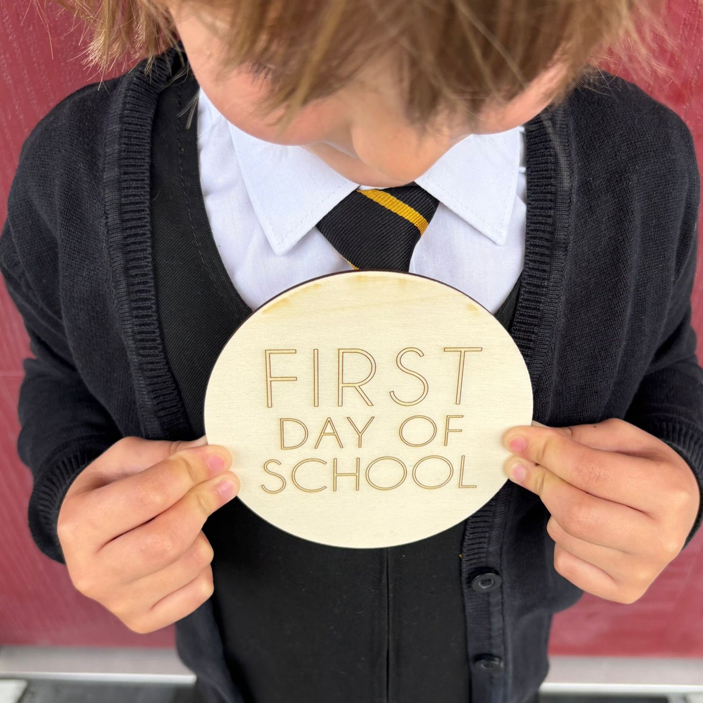 First/last day of school wooden photo prop