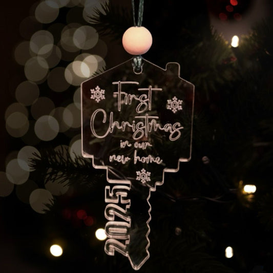❆ ‘First Christmas in our new home 2025' - Christmas bauble