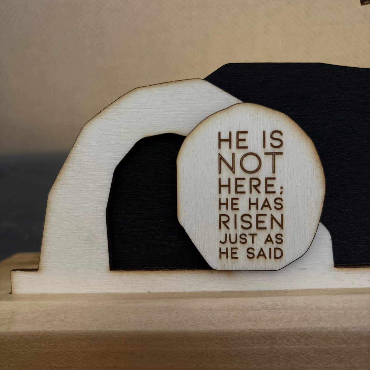 'He is Risen' Silhouette TOPPER ONLY