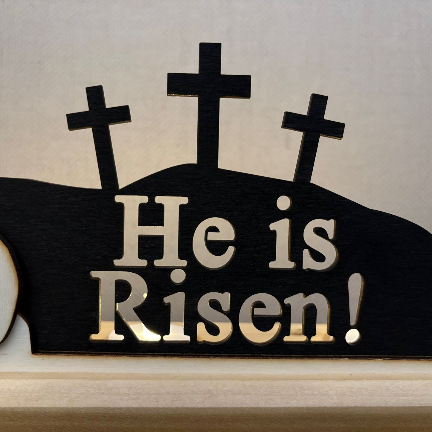 'He is Risen' Silhouette TOPPER ONLY