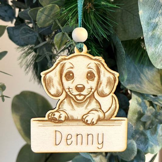 'Dog keepsake' - single layer PERSONALISED pet keepsake