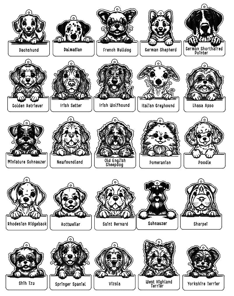 'Dog keepsake' - single layer PERSONALISED pet keepsake