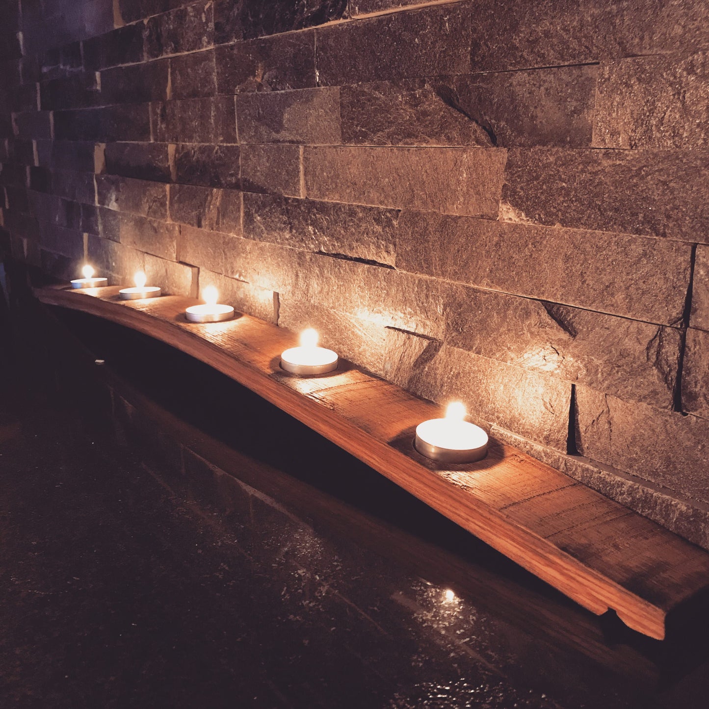 ❆ Decorative barrel candle holder