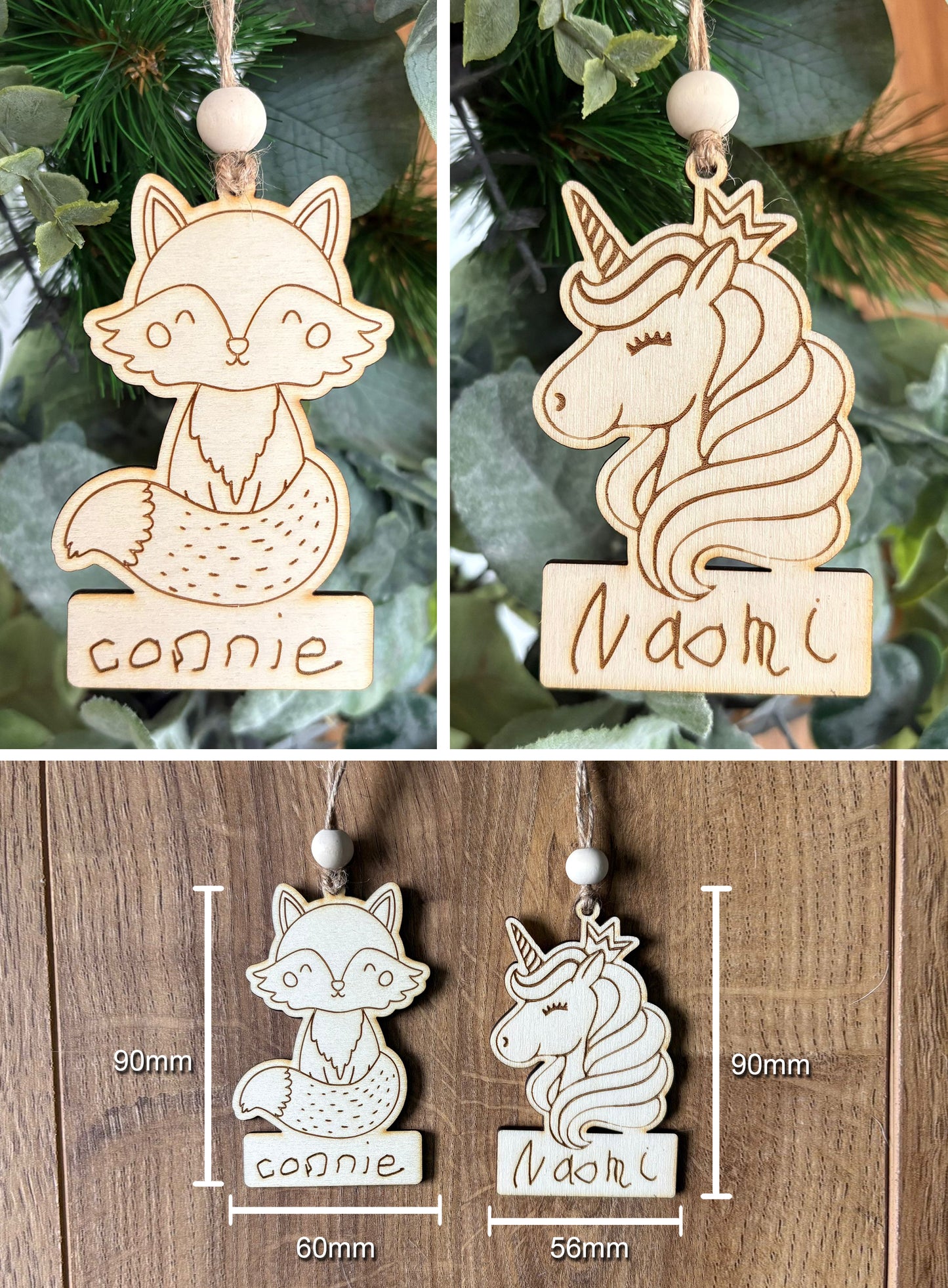 ❆ HANDWRITING Personalised keepsake Christmas bauble