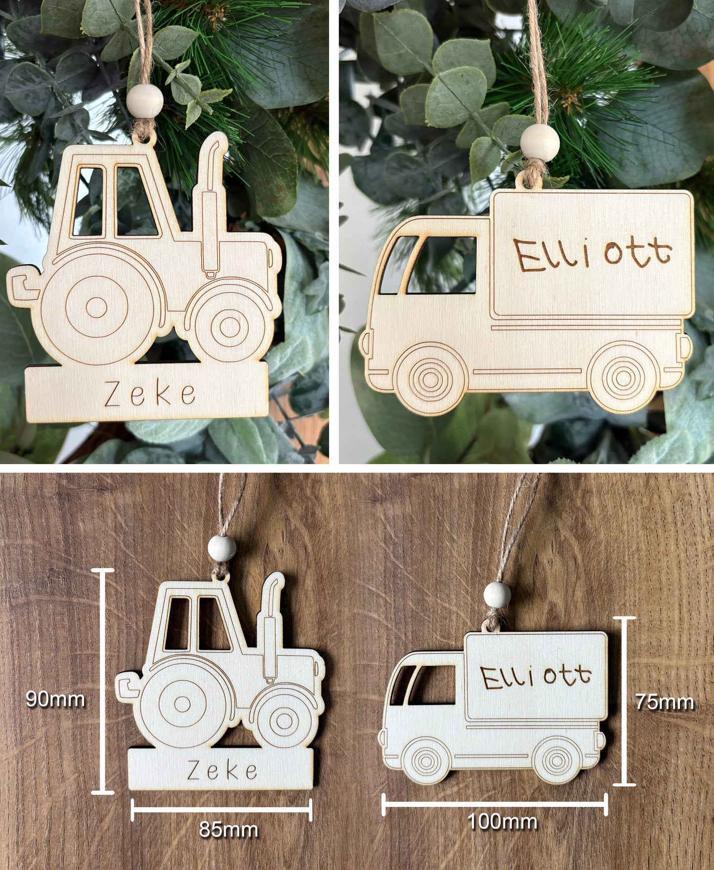 ❆ HANDWRITING Personalised keepsake Christmas bauble