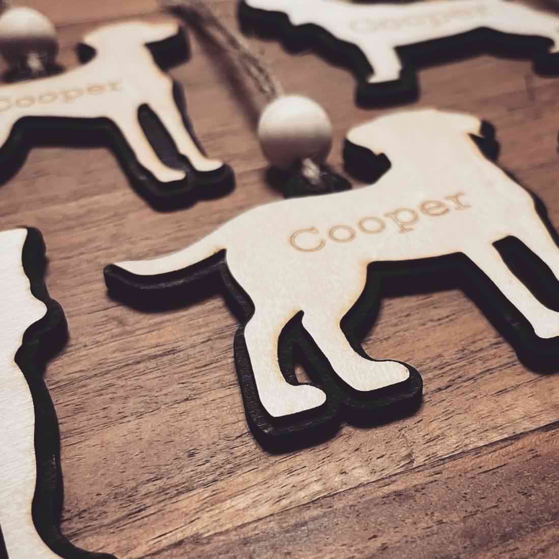 ❆ Personalised animal bauble keepsake